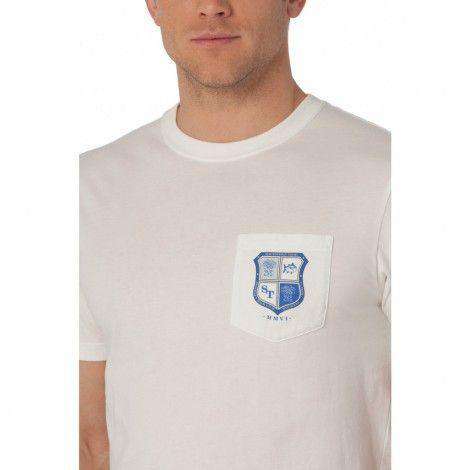 Heritage Crest Tee in Classic White by Southern Tide - Country Club Prep