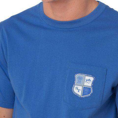 Heritage Crest Tee in Over Sea Blue by Southern Tide - Country Club Prep