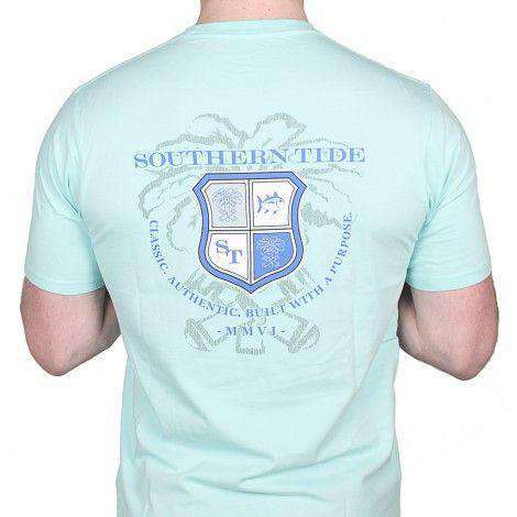 Heritage Crest Tee in Sea Foam by Southern Tide - Country Club Prep