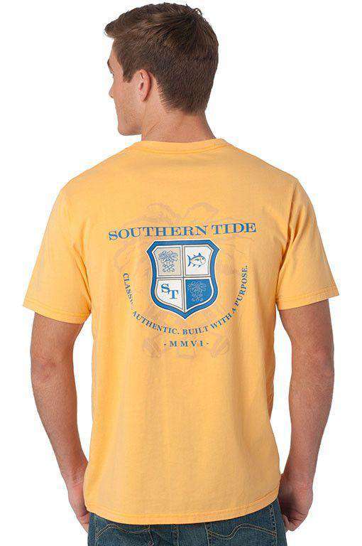 Heritage Crest Tee in Tropical Orange by Southern Tide - Country Club Prep