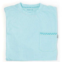 High Roller Pocket Tee Shirt in Light Blue by Krass & Co. - Country Club Prep