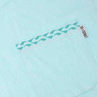 High Roller Pocket Tee Shirt in Light Blue by Krass & Co. - Country Club Prep
