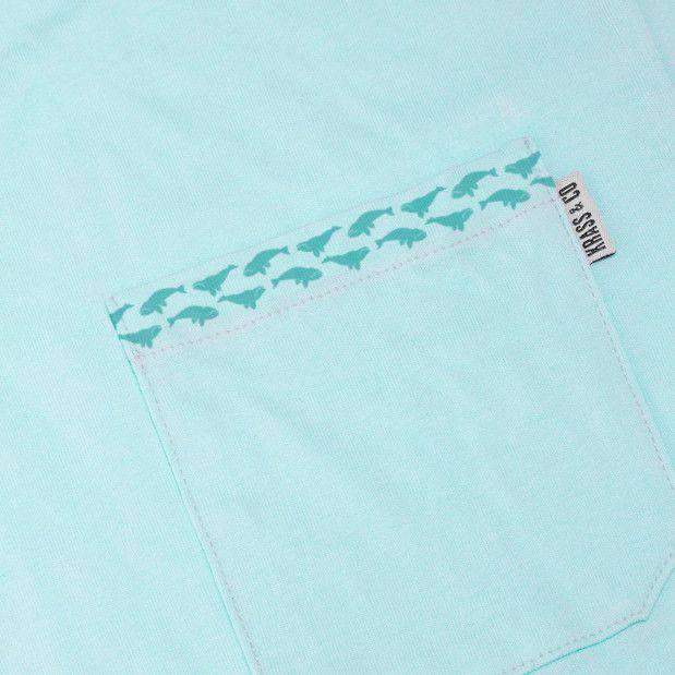 High Roller Pocket Tee Shirt in Light Blue by Krass & Co. - Country Club Prep