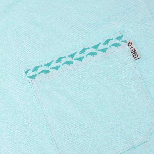 High Roller Pocket Tee Shirt in Light Blue by Krass & Co. - Country Club Prep