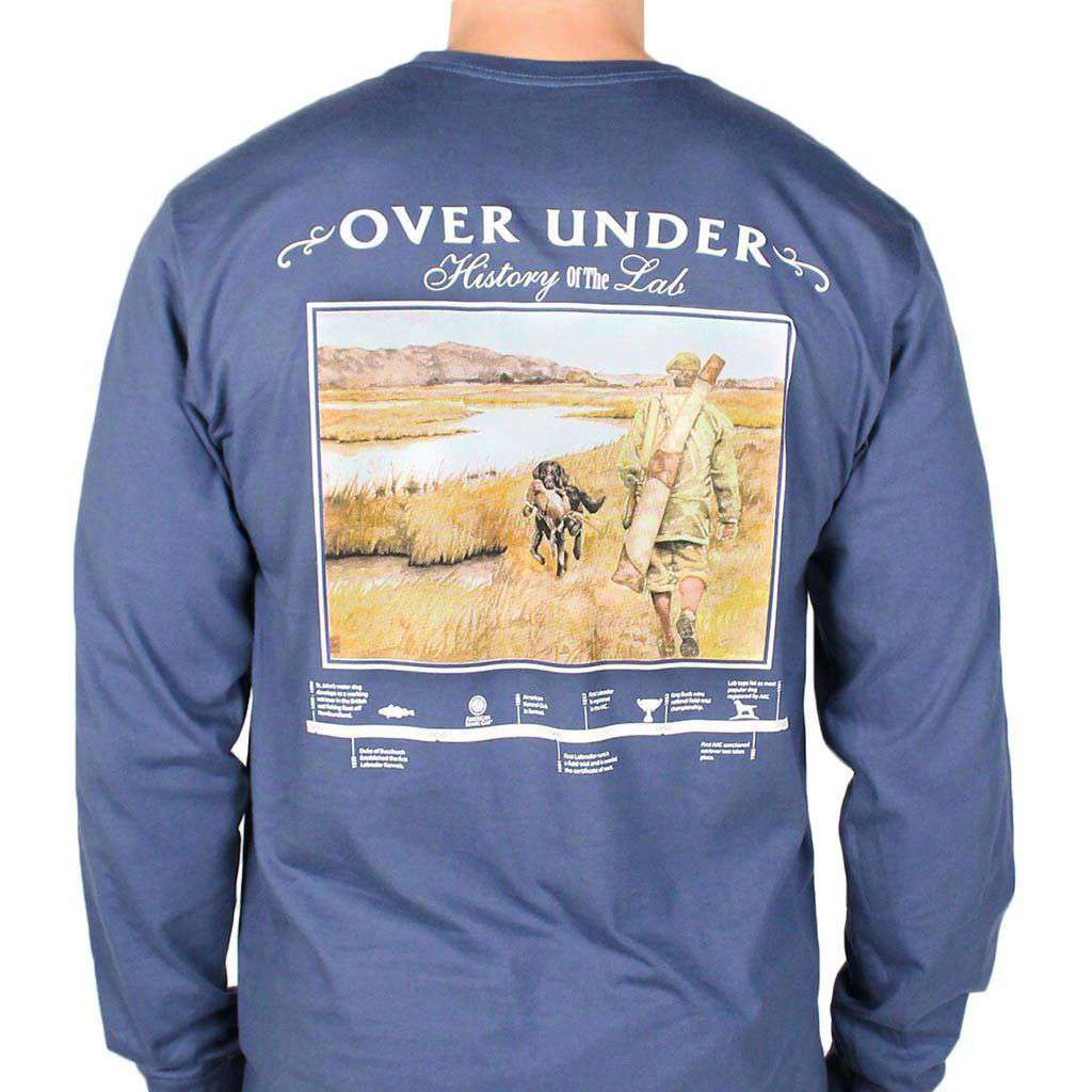 History of the Lab Long Sleeve Tee in Navy by Over Under Clothing - Country Club Prep