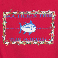 Holiday Skipjack Long Sleeve Tee Shirt in Port Side Red by Southern Tide - Country Club Prep