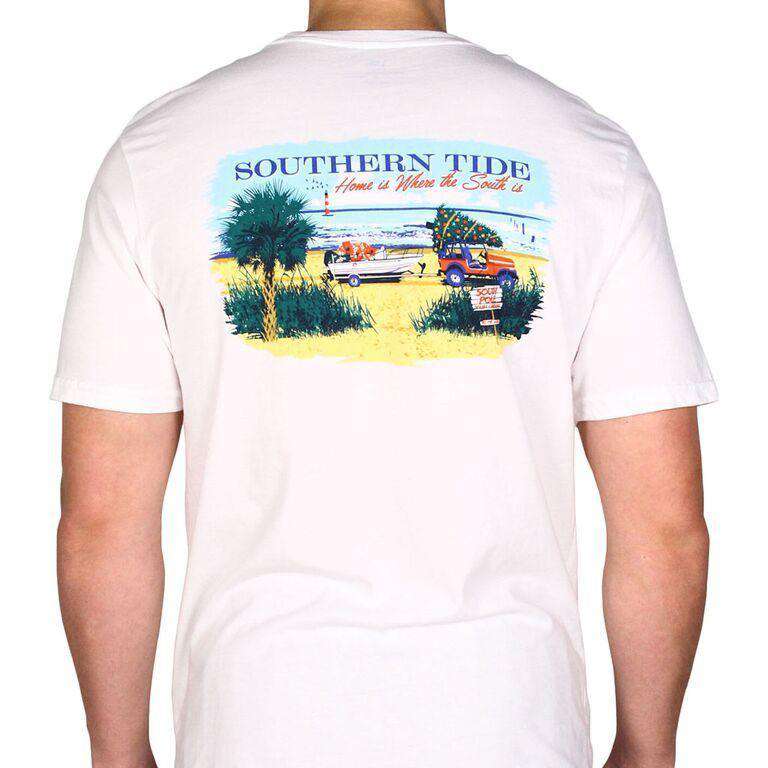 Home is Where the South is Tee Shirt in Classic White by Southern Tide - Country Club Prep