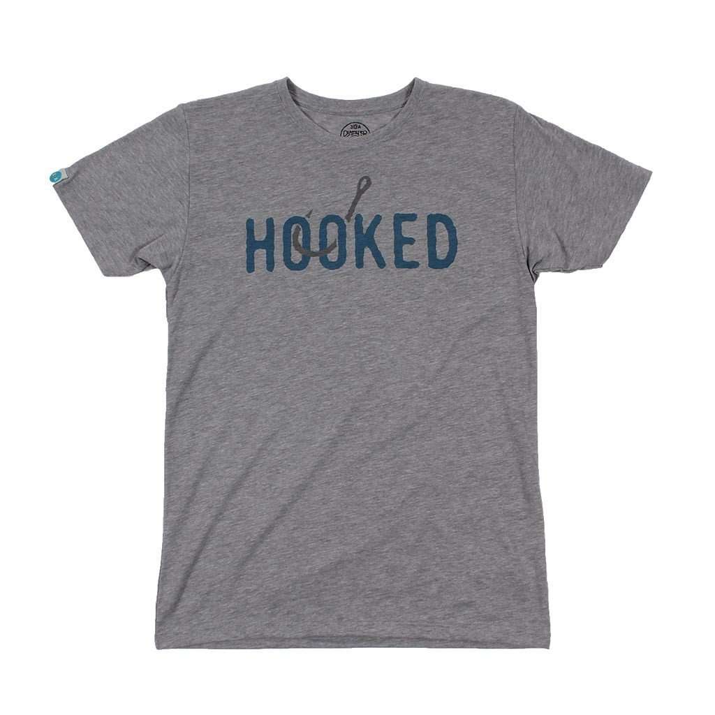 Hooked Recycled Tee Shirt in Grey by 30A - Country Club Prep