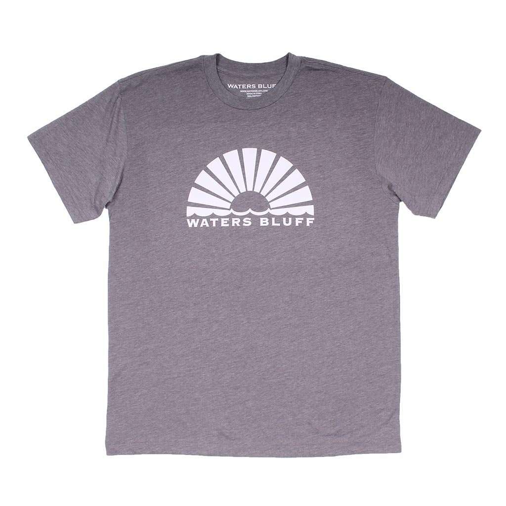 Horizon Sunrise Tee in Grey by Waters Bluff - Country Club Prep