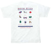 House Rules Tee in White by Southern Proper - Country Club Prep