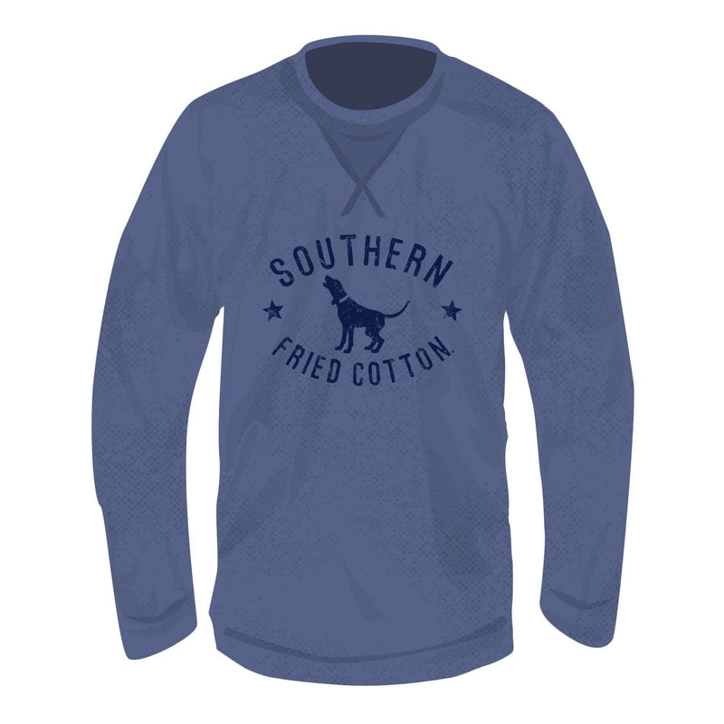 Howlin Hound Long Sleeve Thermal in Blue Jean by Southern Fried Cotton - Country Club Prep