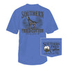 Howling in Style Pocket Tee in Flo Blue by Southern Fried Cotton - Country Club Prep