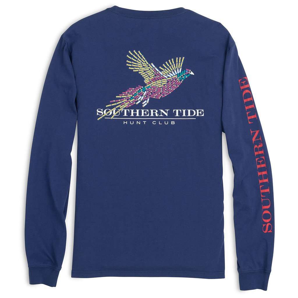 Hunt Club Long Sleeve Tee in Twillight Blue by Southern Tide - Country Club Prep