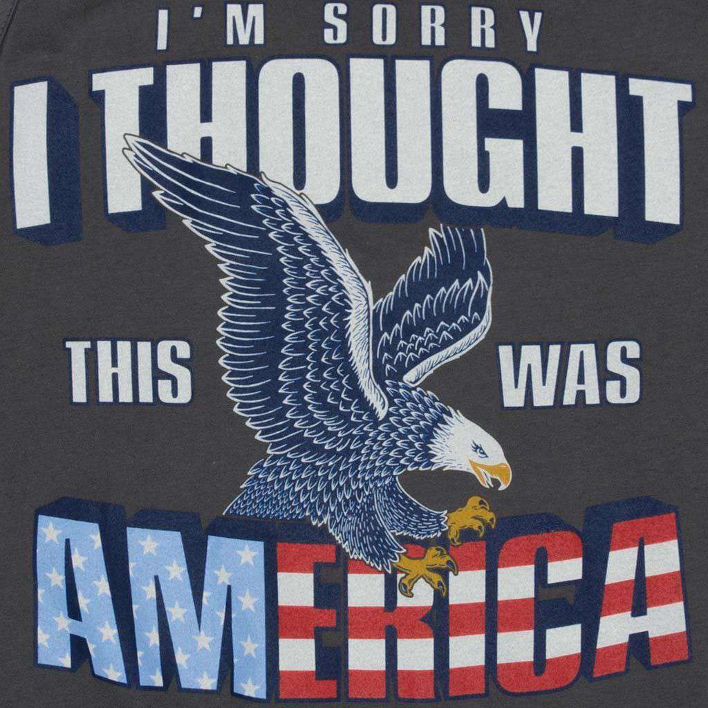 I'm Sorry I Thought This Was America Tank Top in Metal by Rowdy Gentleman - Country Club Prep