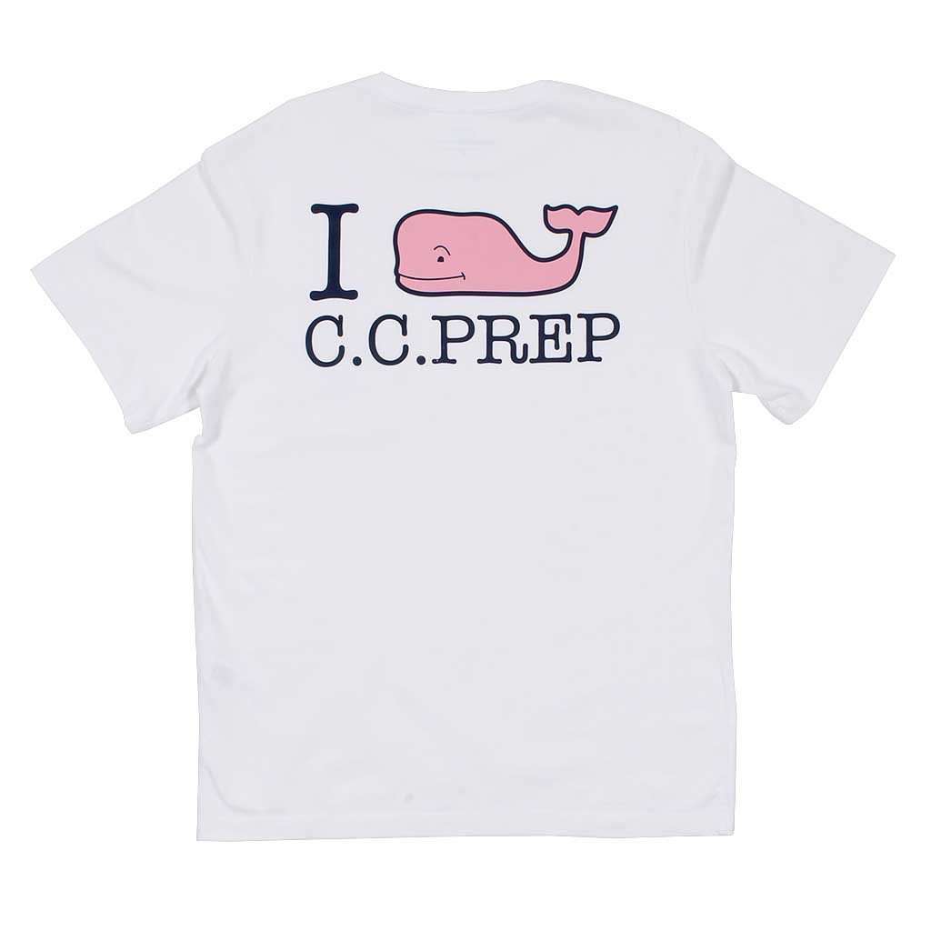 Vineyard Vines I Whale CC Prep Tee Shirt in White Cap – Country Club Prep