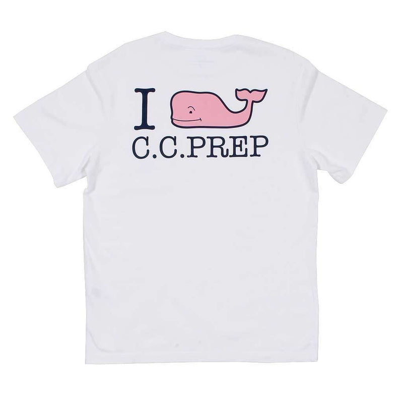 I Whale CC Prep Tee Shirt in White Cap by Vineyard Vines - Country Club Prep