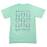 If The Shoe Fits Tee in Minty Fresh Green by Southern Proper & CCP - Country Club Prep