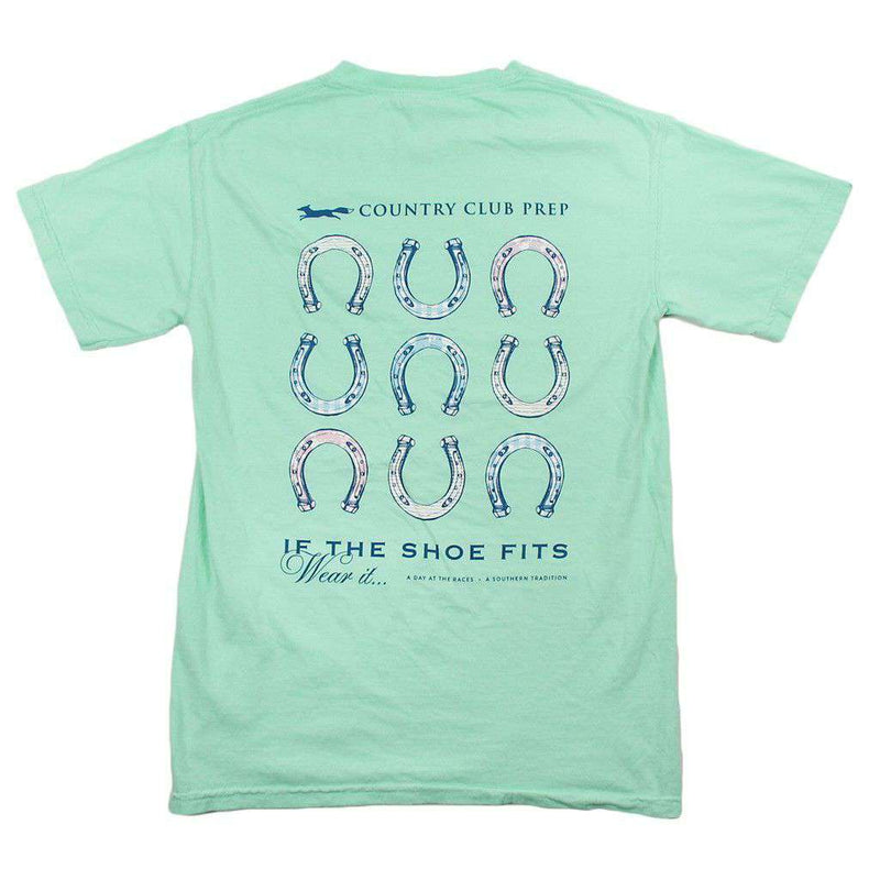 If The Shoe Fits Tee in Minty Fresh Green by Southern Proper & CCP - Country Club Prep