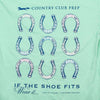 If The Shoe Fits Tee in Minty Fresh Green by Southern Proper & CCP - Country Club Prep