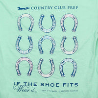 If The Shoe Fits Tee in Minty Fresh Green by Southern Proper & CCP - Country Club Prep