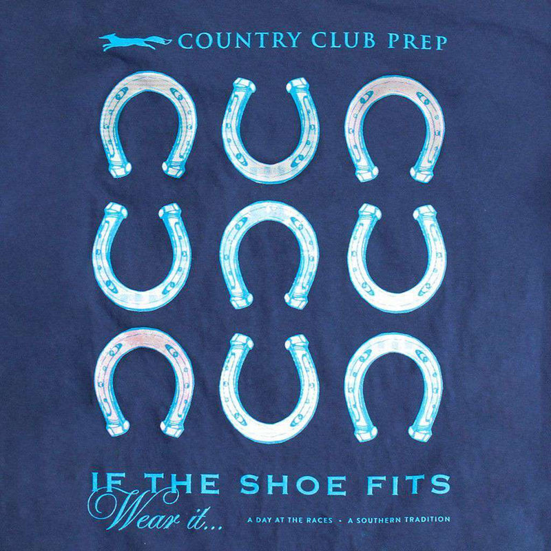 If The Shoe Fits Tee in Navy by Southern Proper & CCP - Country Club Prep