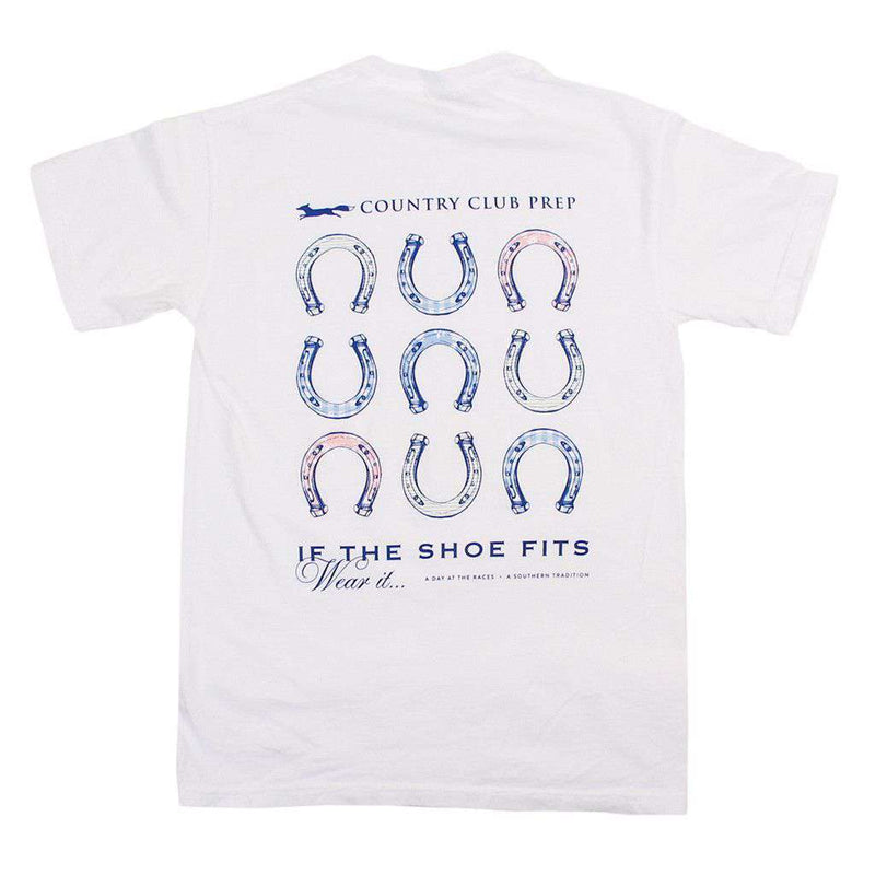 If The Shoe Fits Tee in White by Southern Proper & CCP - Country Club Prep