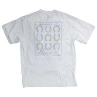 If the Shoe Fits Tee in White by Southern Proper - Country Club Prep