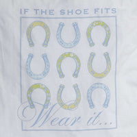 If the Shoe Fits Tee in White by Southern Proper - Country Club Prep