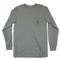 "In the Blind" Long Sleeve Tee in Hurricane Grey by Over Under Clothing - Country Club Prep