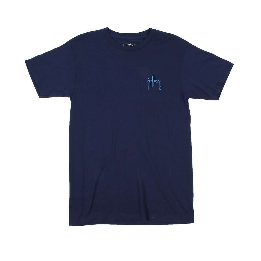 Initial Logo Tee in Deep Blue by Guy Harvey - Country Club Prep