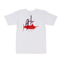 Initial Logo Tee in White by Guy Harvey - Country Club Prep