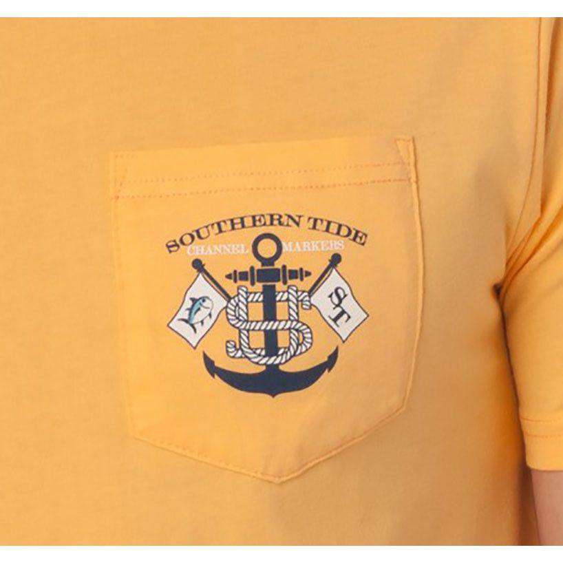 Intracoastal Waterway Tee in Tropical Orange by Southern Tide - Country Club Prep