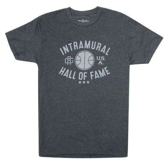 Intramural Hall of Fame Vintage Tee in Charcoal by Rowdy Gentleman - Country Club Prep