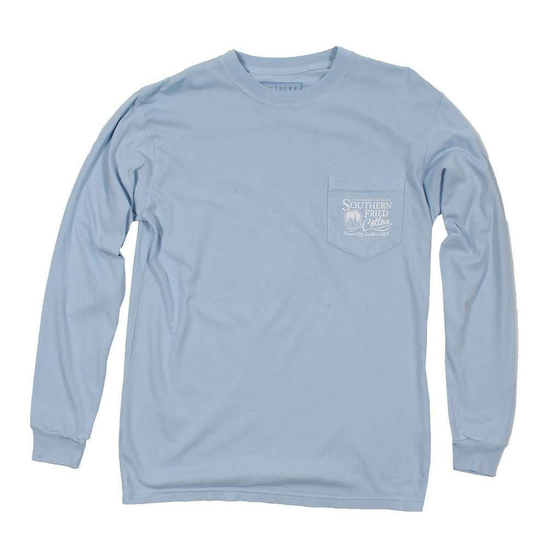 Jeepin' On the Coast Long Sleeve Tee in Southern Sky by Southern Fried Cotton - Country Club Prep