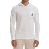 Jetty Long Sleeve Hooded Tee in White by Johnnie-O - Country Club Prep