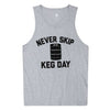 Keg Day Tank Top in Dark Grey by Rowdy Gentleman - Country Club Prep