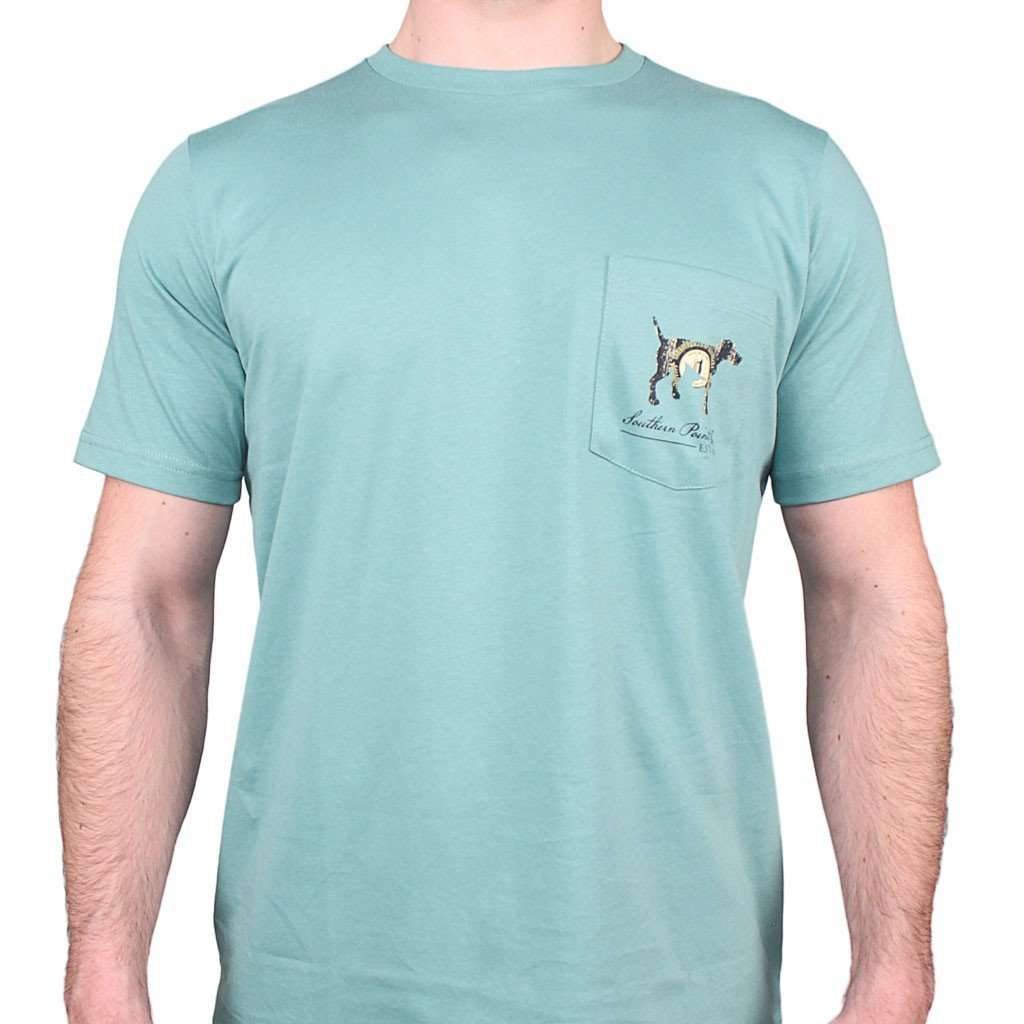 Kentucky SPC State Lines Tee in Ocean Green by Southern Point Co. - Country Club Prep