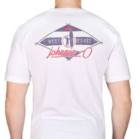 Ketch Graphic Tee in White by Johnnie-O - Country Club Prep