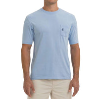 Kokomo Pocket Tee Shirt in Cloud Blue by Johnnie-O - Country Club Prep