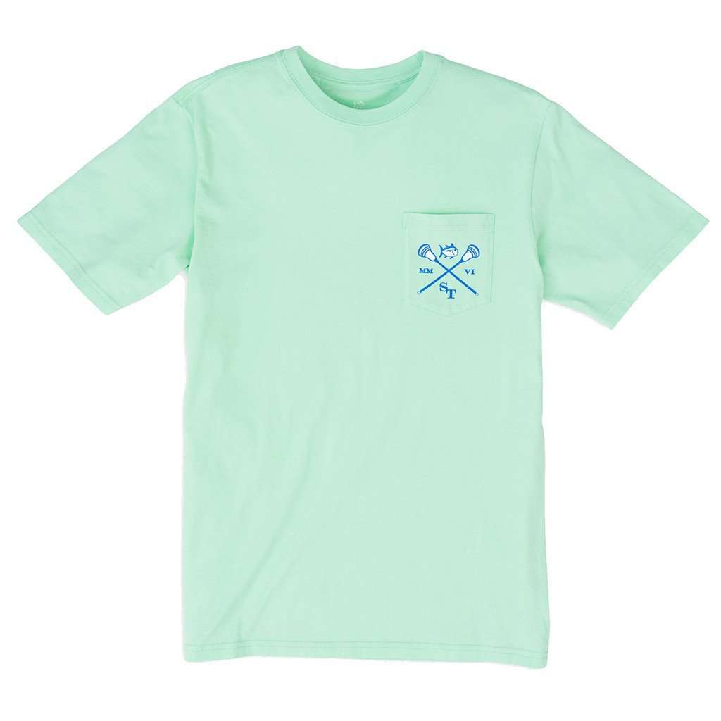 Lacrosse Tee Shirt in Offshore Green by Southern Tide - Country Club Prep