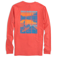 Lakeside Long Sleeve Tee Shirt in Fire by Southern Tide - Country Club Prep