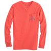 Lakeside Long Sleeve Tee Shirt in Fire by Southern Tide - Country Club Prep