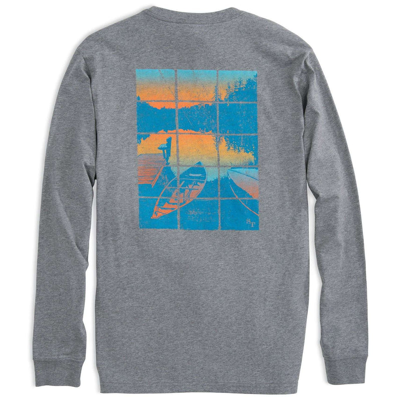 Lakeside Long Sleeve Tee Shirt in Steel Grey by Southern Tide - Country Club Prep