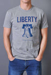 Liberty Bell Vintage Tee in Dark Heather Gray by Rowdy Gentleman - Country Club Prep