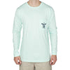 Lifestyle on Point Long Sleeve Tee Shirt in Mint by Southern Point Co. - Country Club Prep