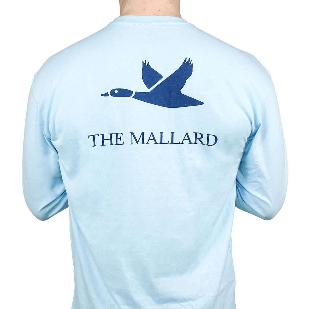 Logo Mallard Shirt in Sky Blue by The Mallard - Country Club Prep