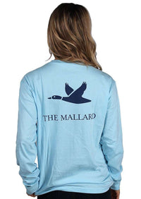 Logo Mallard Shirt in Sky Blue by The Mallard - Country Club Prep
