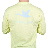 Logo Mallard Shirt in Yellow by The Mallard - Country Club Prep