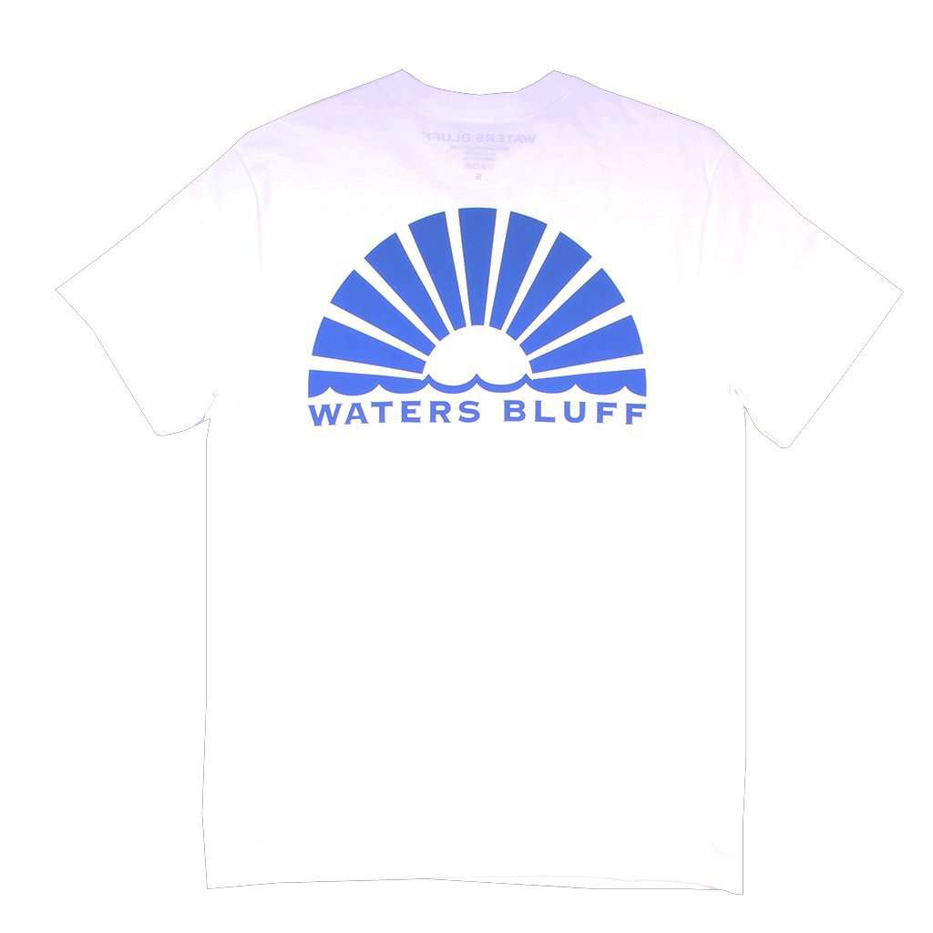 Logo Tee in White by Waters Bluff - Country Club Prep