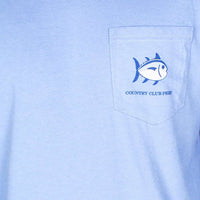 Long Sleeve CCP Nautical Flags Tee Shirt in Cool Water by Southern Tide - Country Club Prep